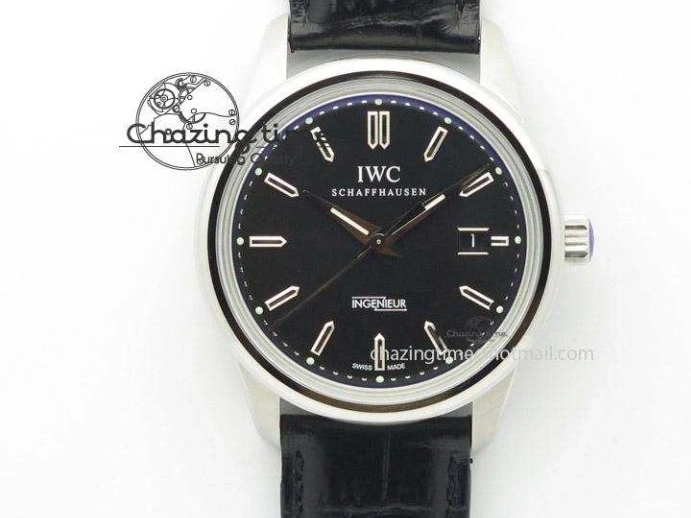 MIROTIME 0504 Affordable Mark XVII IW326501 FKF 1:1 Best Edition Black Dial on Black Leather Strap 7131